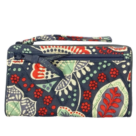 Vera Bradley Front Zip Wristlet Nomadic Floral Nomadic Floral - Picture 2 of 7